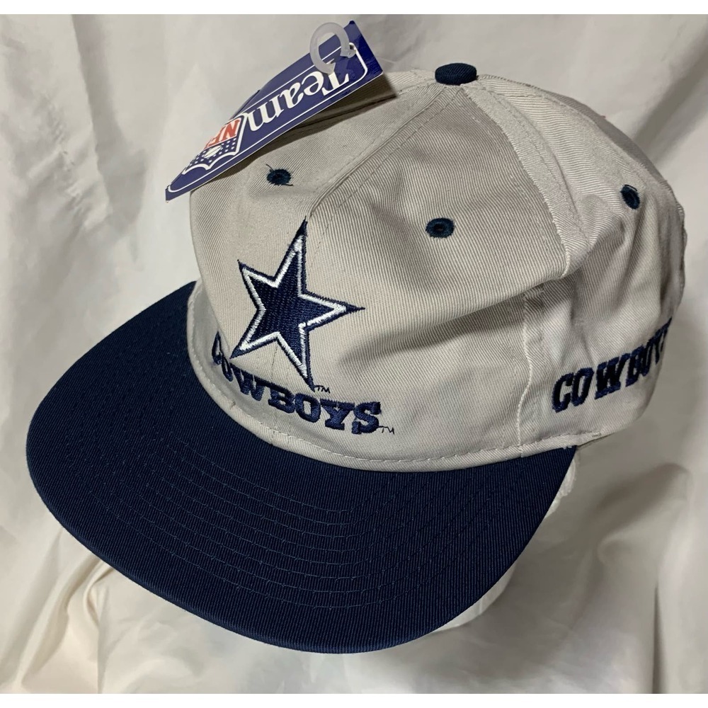 Dallas Cowboys Vintage 90's Logo 7 NFL Snapback Hat Cap NWT NOS Gray Competitor - Picture 13 of 13